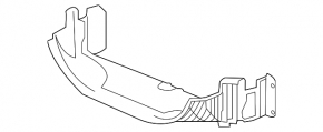 Lower radiator deflector Honda CRZ 11-16