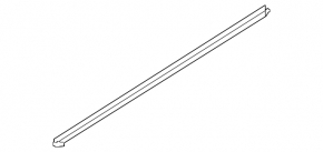 Door glass seal inner front left Hyundai Sonata 15-19
