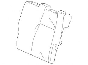 Rear seats, 2nd row, left, Honda HR-V 16-18, without headrest, manual, gray cloth, dry cleanable