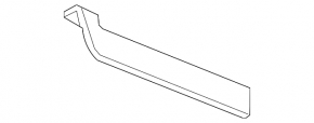 Front bumper mudguard right Chevrolet Equinox 18-20