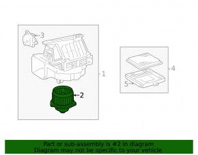 Heater fan motor for Toyota Highlander 2001-2007