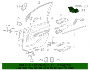 Seat control with memory front right Mercedes W167 GLE 350 450 20-23 chrome