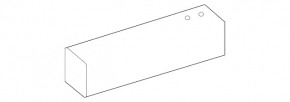 Left front subframe reinforcement for Mercedes C-class W205 15-18