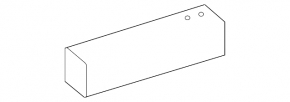 Front subframe reinforcement left Mercedes C-class W205 15-21