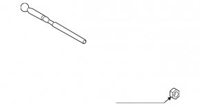 Steering rod left Ford Fiesta 11-19 CTR