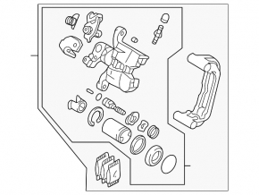 Rear right caliper Mazda6 03-08
