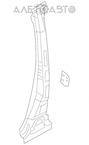 Body pillar central left Mazda CX-5 13-16