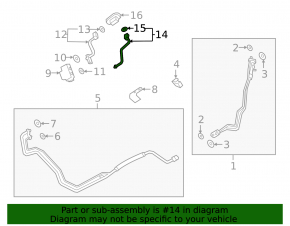 Rear Row Air Conditioner Supply Pipe for Porsche Cayenne 19-23