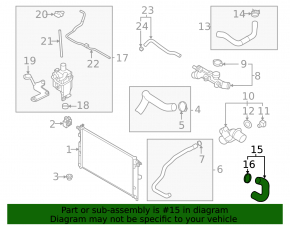 Cooling pipe left Mazda CX-30 20-21 2.5 first