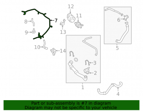 Metal Coolant Hose for Audi A3 8V 15-20 2.0T