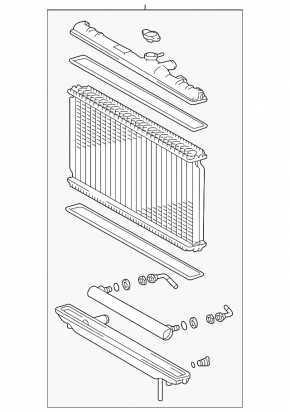 Lexus RX300 98-00 Water Cooling Radiator