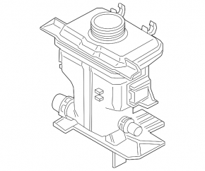 Coolant expansion tank small BMW 5 G30 18-23 4.4T without cover