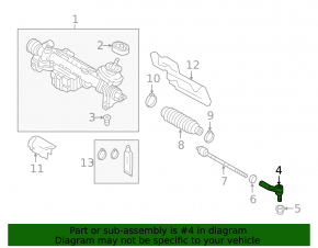 Steering tip right VW CC 08-17