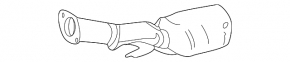 Downpipe with catalytic converter Nissan Murano 25-26