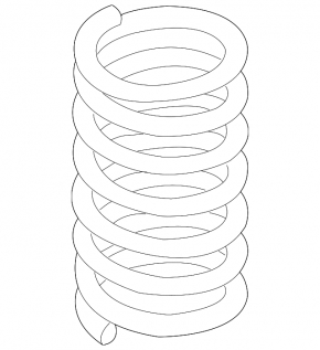 Spring rear left Subaru Impreza WRX GH 09-10 2.5T