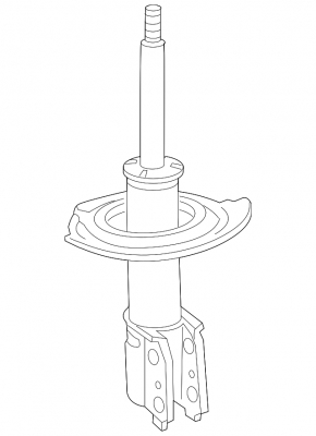 Shock absorber front left GMC Terrain 10-17
