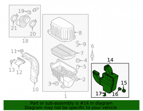 Garbage container Kia Soul 14-19