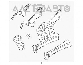 Quarter front left Mini Cooper Countryman R60 10-16