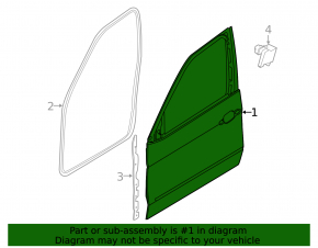 Door bare front left BMW X5 F15 14-18