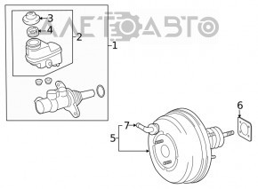 Vacuum booster Toyota Rav4 19-