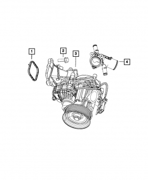 Cooling pump Jeep Cherokee KL 19-23 2.0T