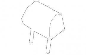 2nd row central headrest Audi A6 C7 12-18 beige leather