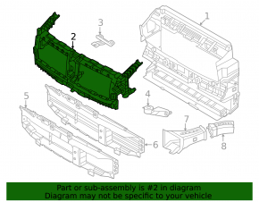 Upper radiator deflector for BMW i4 2021-2025