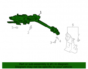 Steering column with universal joint for Honda Accord 18-22