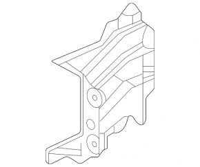 Front left side member nose bracket for Lexus LS500 LS500h 18-24