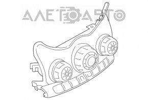Climate control control Mini Cooper F56 3d 14-16 auto without heating