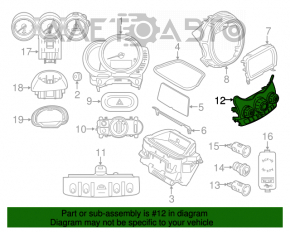 Climate control control Mini Cooper F56 3d 14-16 auto without heating
