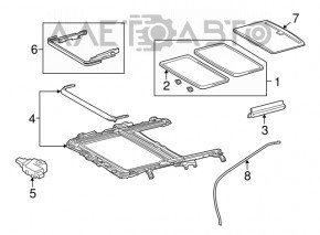 Sunroof curtain Lexus Hs250h 10-12