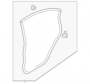 Door seal rear left Subaru Impreza 4d 17-23 GK