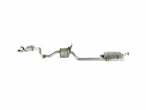 Exhaust line middle part with muffler Chrysler Pacifica 17- 3.6 FWD