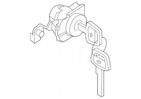 Front left lock cylinder Nissan Maxima A36 16-