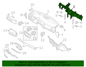 Kia Sportage 17-22 under-dash reinforcement pipe