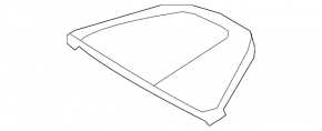 Upper left front panel trim Hyundai Ioniq 17-22, beige leather, white stitching, dry-cleanable