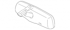 Interior mirror Lexus ES300h ES350 13-15 black, with control, without compass