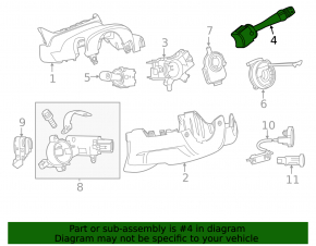 Steering column switch right Buick Encore 13-16
