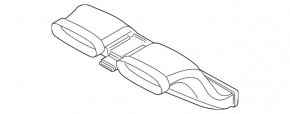 Battery Cooling Duct Rear Porsche Cayenne 958 11-14 Hybrid