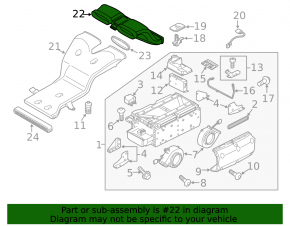 Battery Cooling Duct Rear Porsche Cayenne 958 11-14 Hybrid