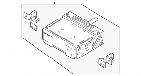 Radio tape recorder Kia Niro 23- HEV
