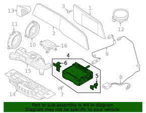 Radio tape recorder Kia Niro 23- HEV