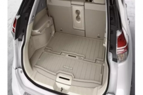 Rear trunk mat Nissan Rogue 14-14 beige for 3 rows
