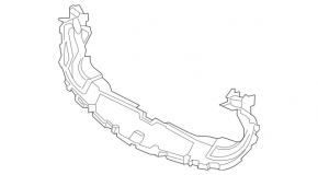 Radiator grille deflector Mercedes C-class W205 15-21
