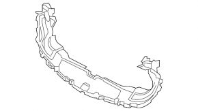 Radiator grille deflector Mercedes C-class W205 15-21