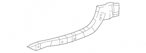 Right rear bumper bracket Mercedes Metris W447 16-23