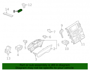 Ford Fusion mk5 passenger airbag indicator 13-20