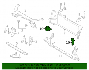 Left radiator deflector Land Rover Discovery Sport 17-19