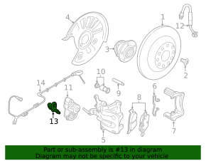 ABS sensor rear left Audi Q7 4L 10-15